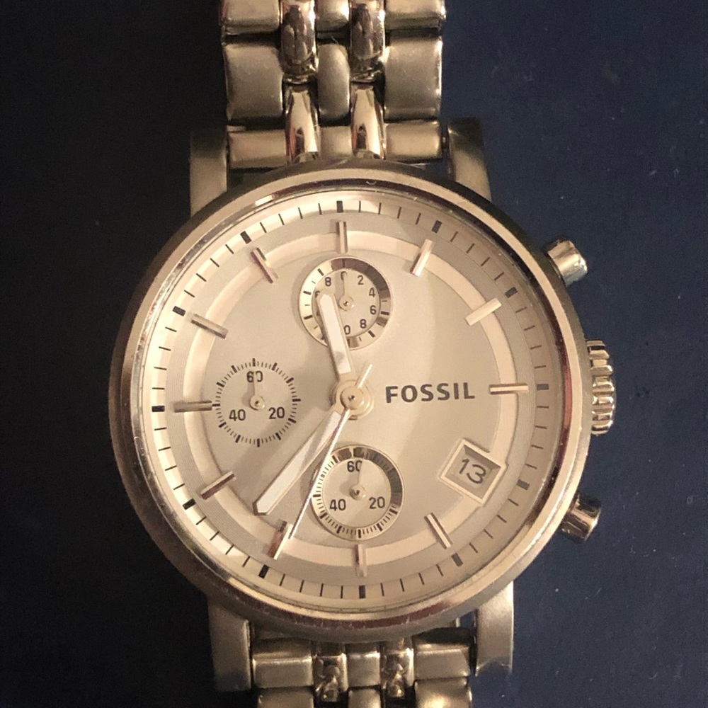 Silver Fossil Multi Function Watch With Battery - image 4
